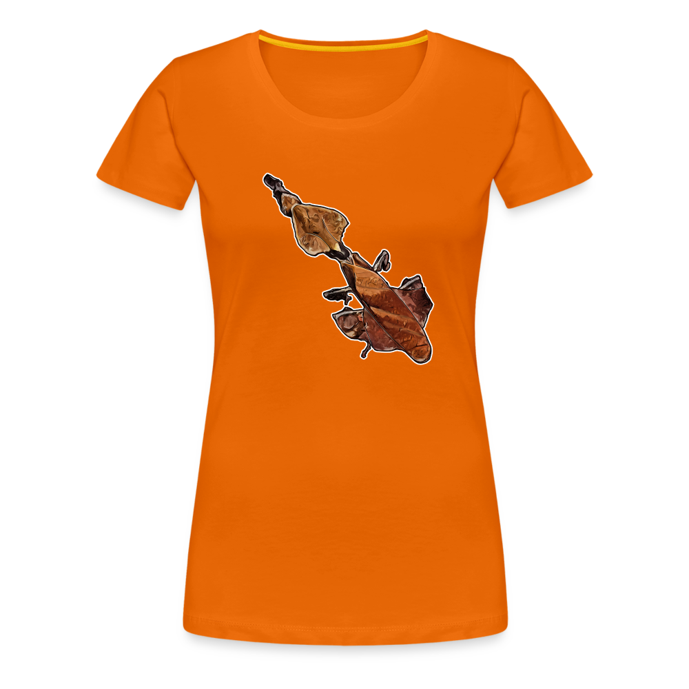 Frauen Basic T-Shirt Phyllocrania paradoxa female - orange