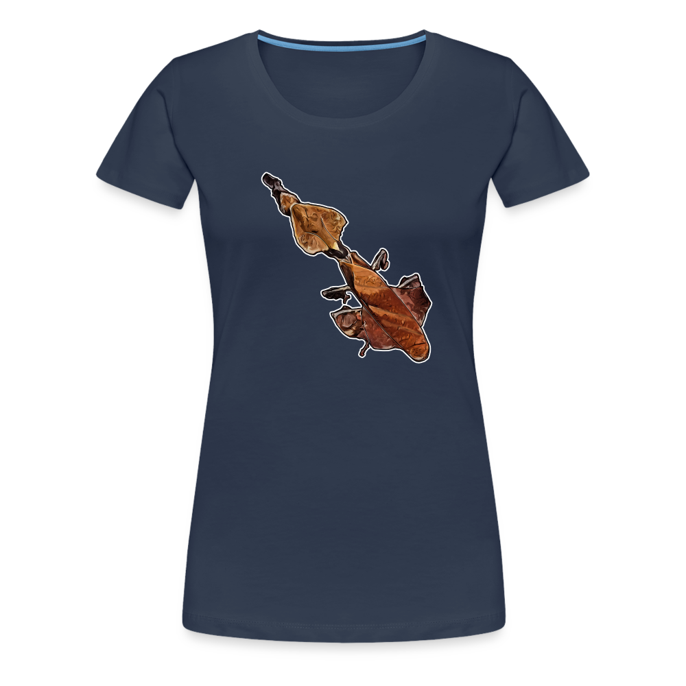 Frauen Basic T-Shirt Phyllocrania paradoxa female - navy