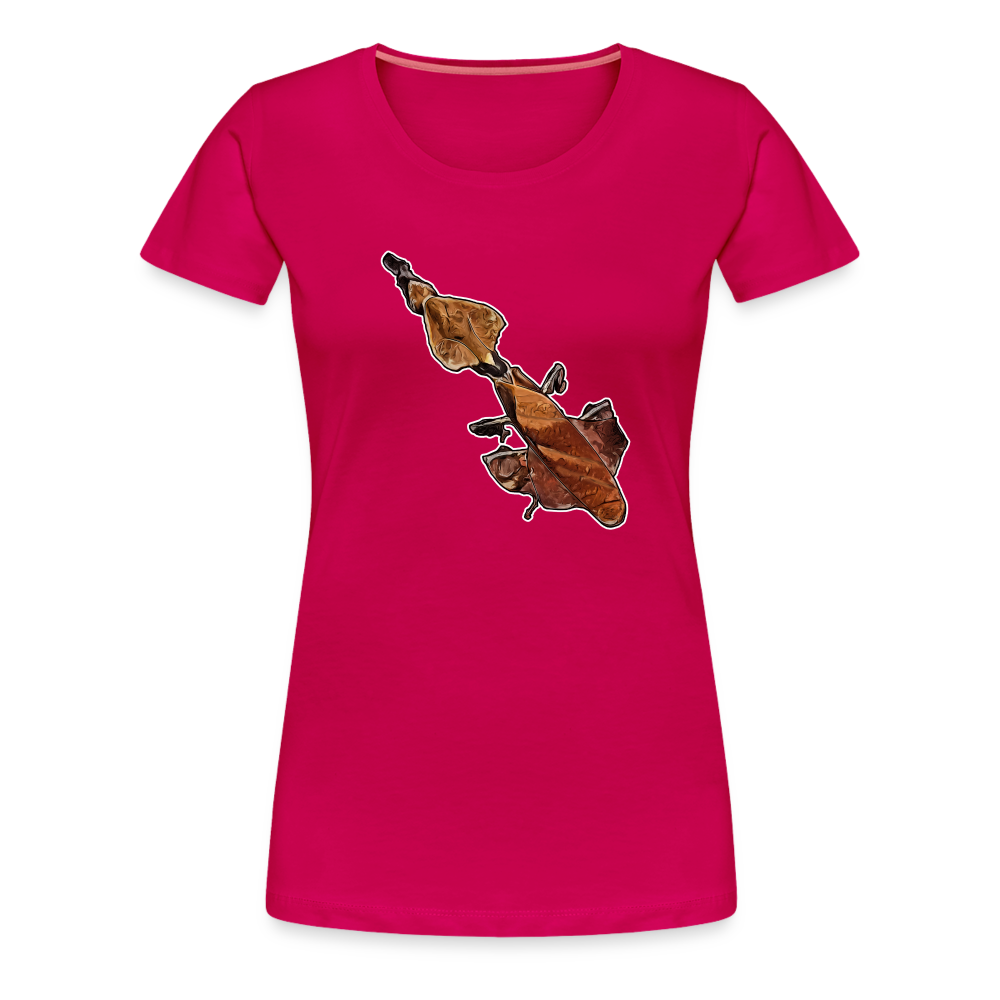Frauen Basic T-Shirt Phyllocrania paradoxa female - dark pink