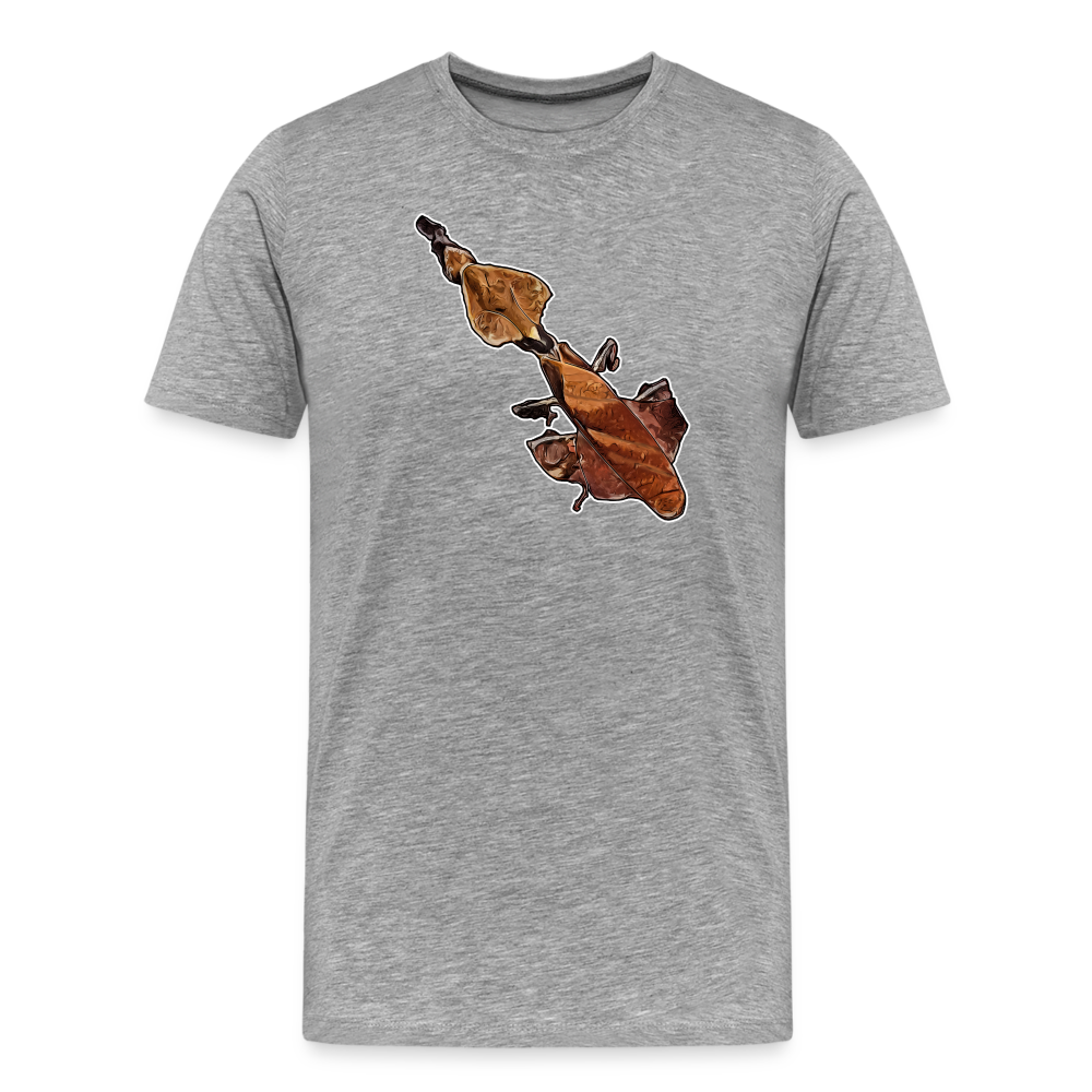 Männer Basic T-Shirt Phyllocrania paradoxa female - heather grey