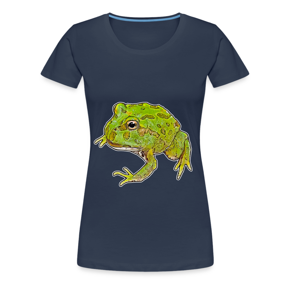 Frauen Basic T-Shirt Ceratophrys cranwelli Peppermint Blue - navy