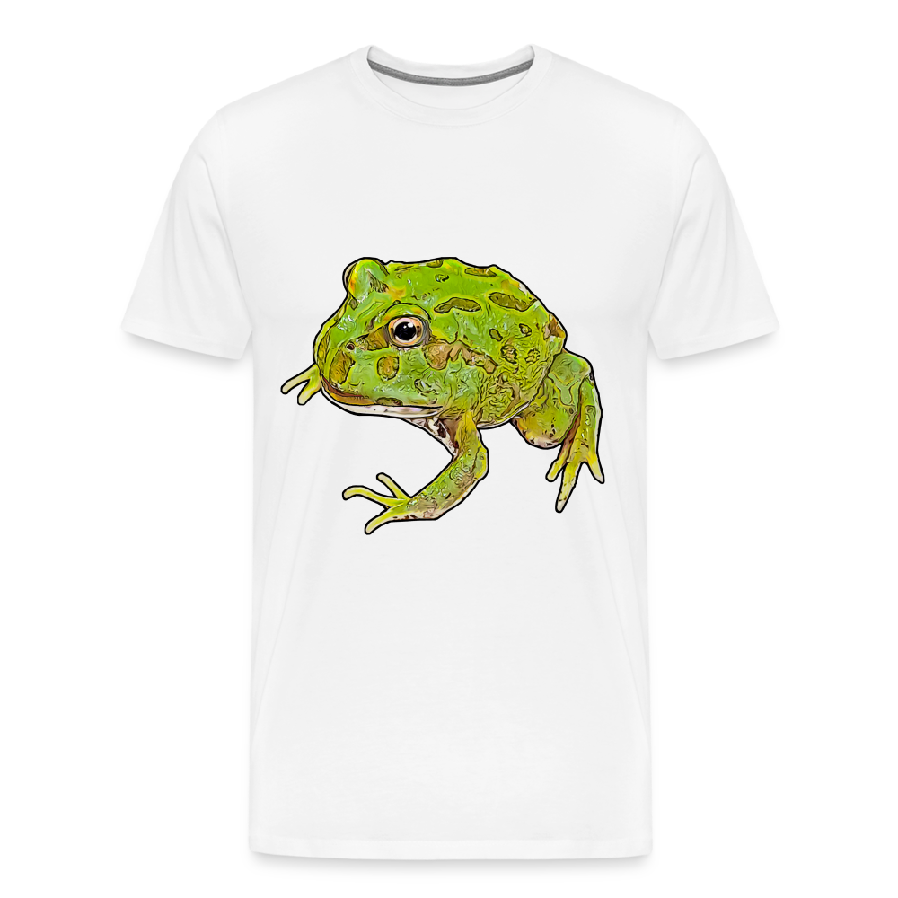 Männer Basic T-Shirt Ceratophrys cranwelli Peppermint Blue - white