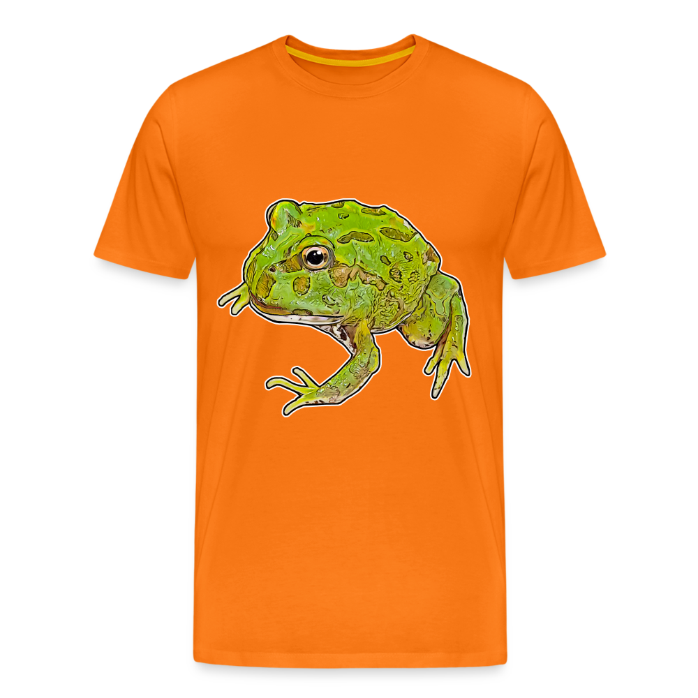 Männer Basic T-Shirt Ceratophrys cranwelli Peppermint Blue - orange