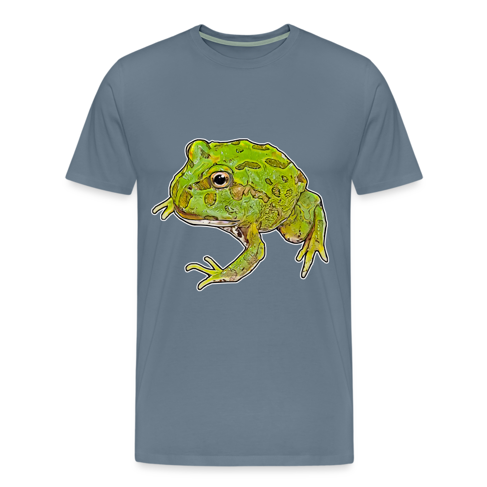 Männer Basic T-Shirt Ceratophrys cranwelli Peppermint Blue - steel blue