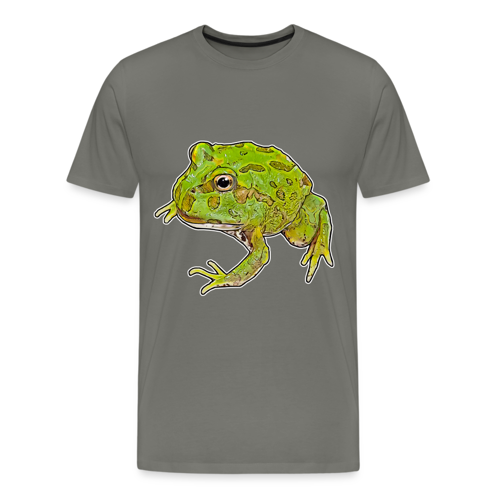 Männer Basic T-Shirt Ceratophrys cranwelli Peppermint Blue - asphalt