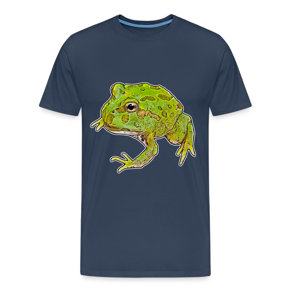 Männer Basic T-Shirt Ceratophrys cranwelli Peppermint Blue - navy