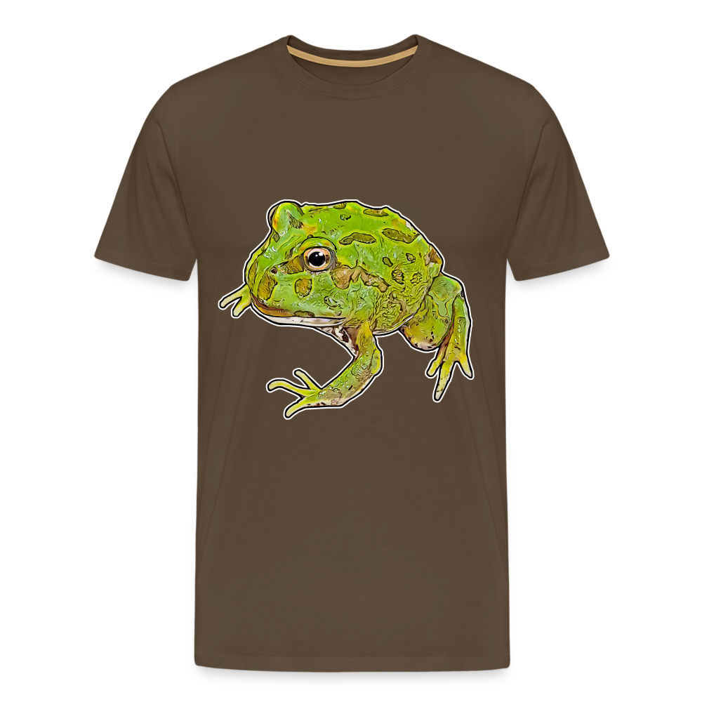 Männer Basic T-Shirt Ceratophrys cranwelli Peppermint Blue - noble brown