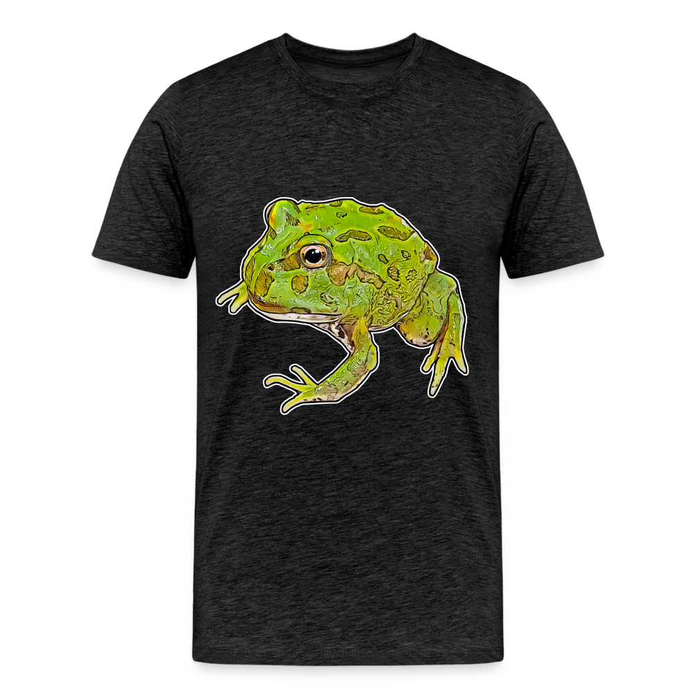 Männer Basic T-Shirt Ceratophrys cranwelli Peppermint Blue - charcoal grey