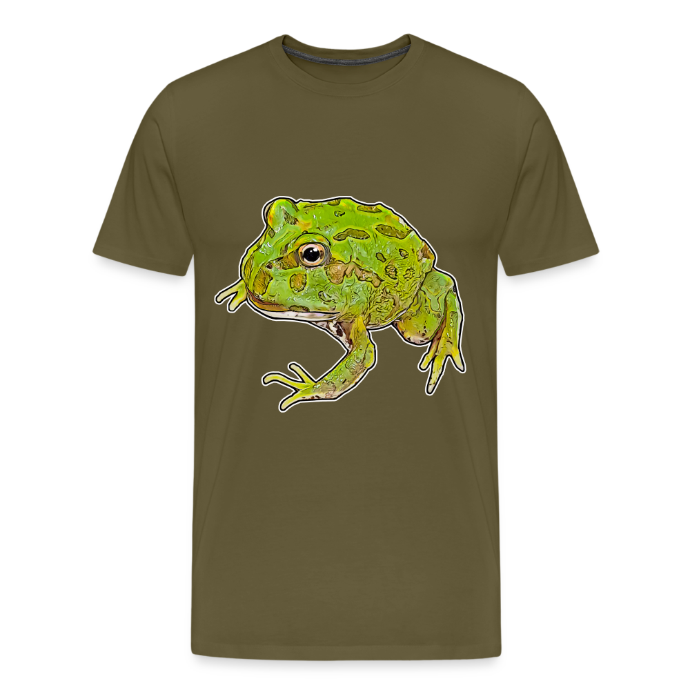 Männer Basic T-Shirt Ceratophrys cranwelli Peppermint Blue - khaki