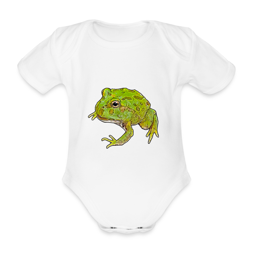 Baby Body kurz Ceratophrys cranwelli Peppermint Blue - white