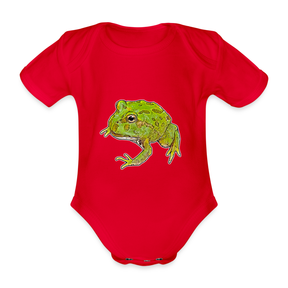 Baby Body kurz Ceratophrys cranwelli Peppermint Blue - red