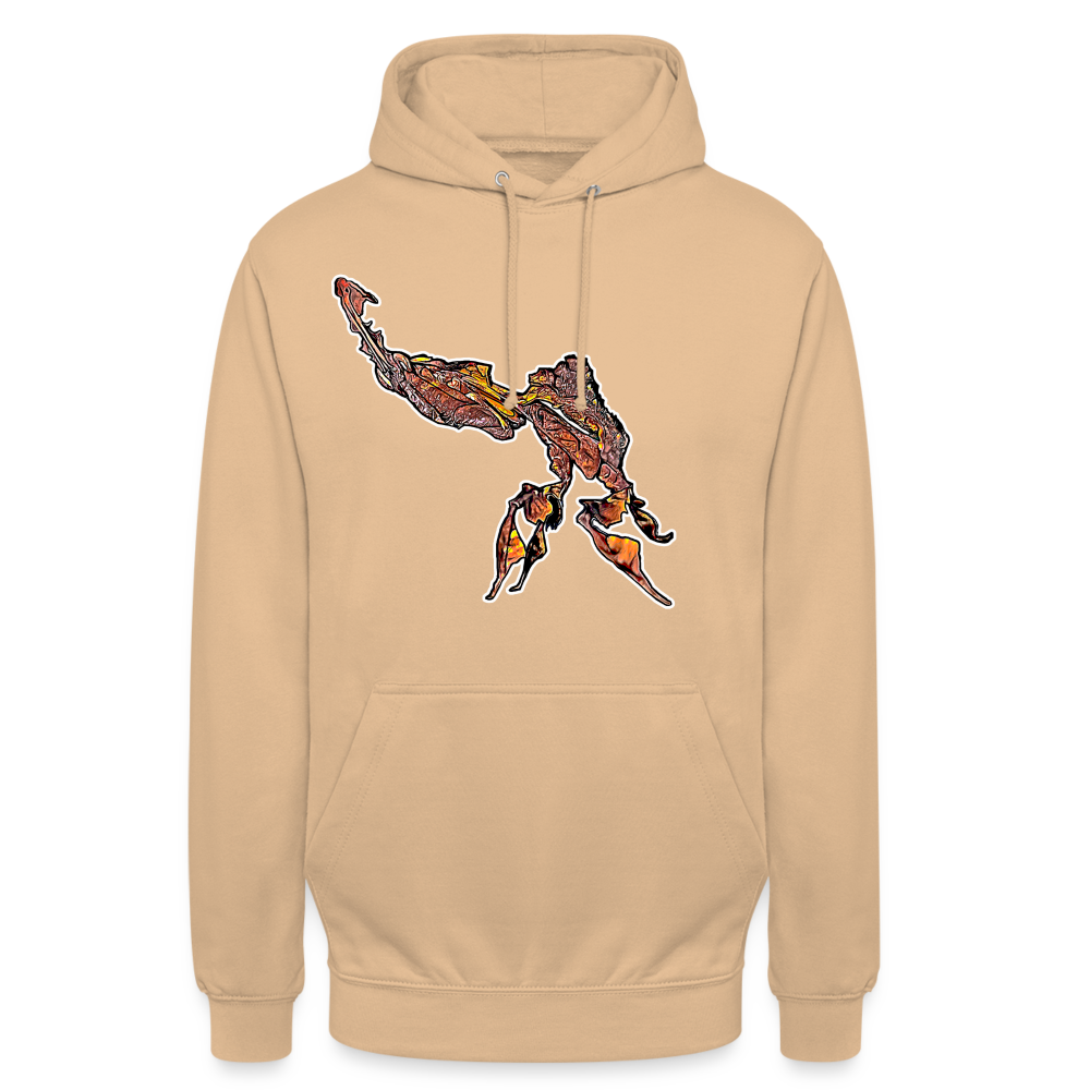 Unisex Hoodie Phyllocrania paradoxa male - peach