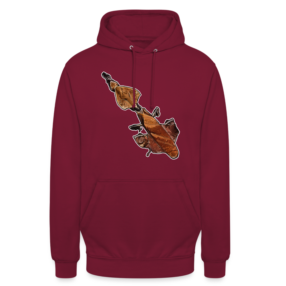 Unisex Hoodie Phyllocrania paradoxa - bordeaux