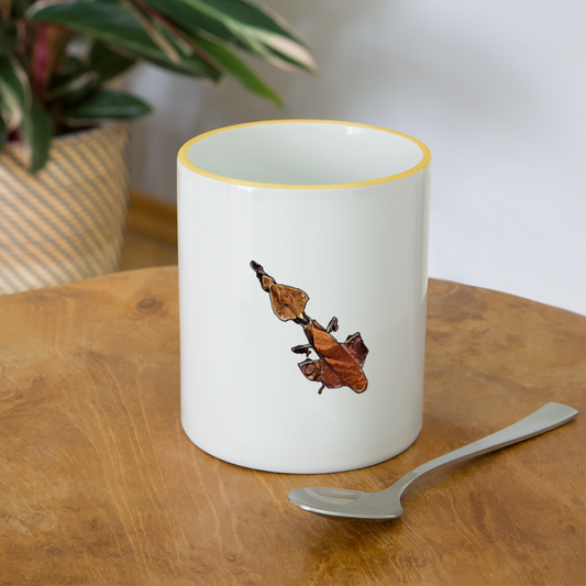 Tasse farbig Phyllocrania paradoxa female - white/yellow