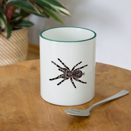 Tasse farbig Acanthoscurria geniculata - white/dark green