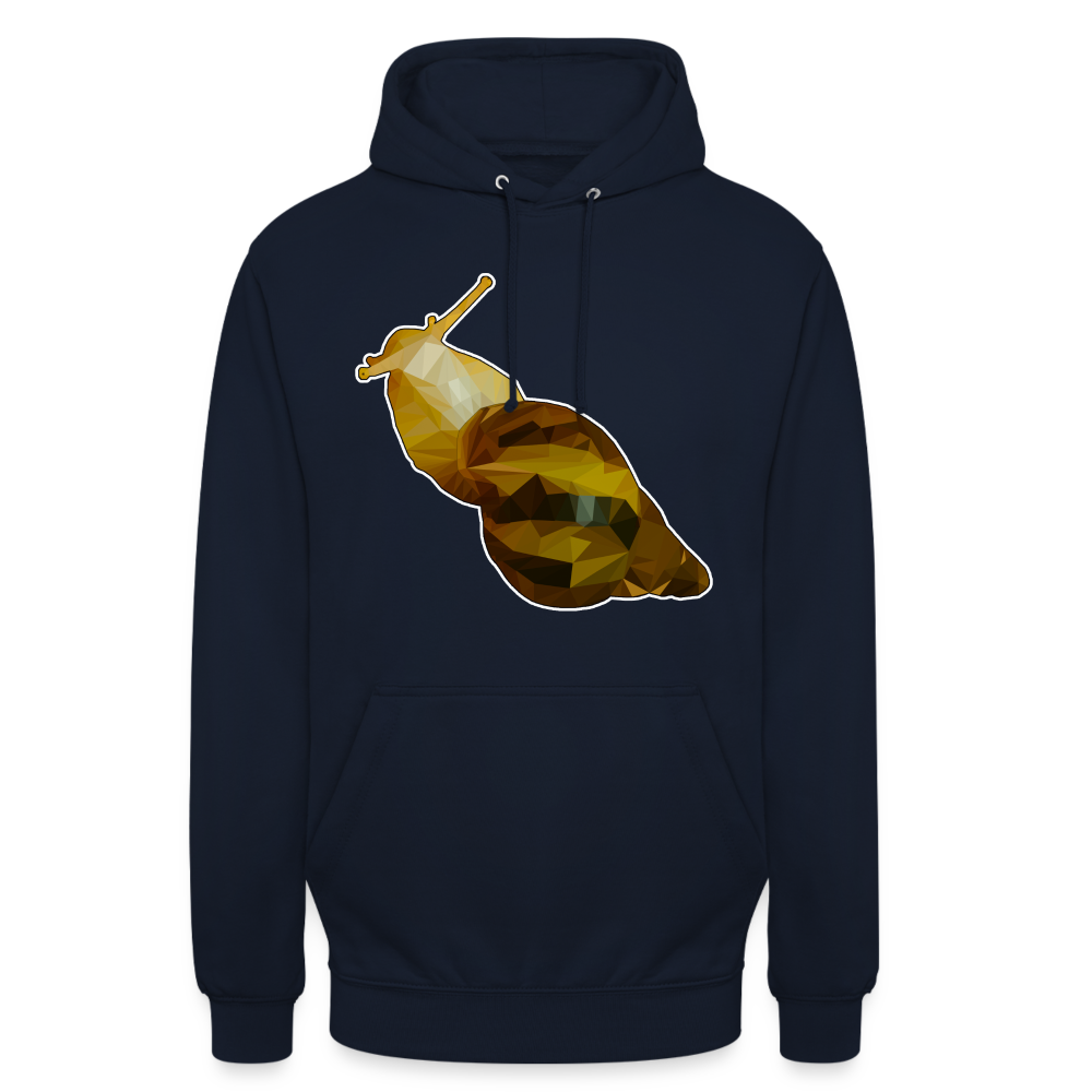 Unisex Hoodie Achatina reticulata Low Poly - navy