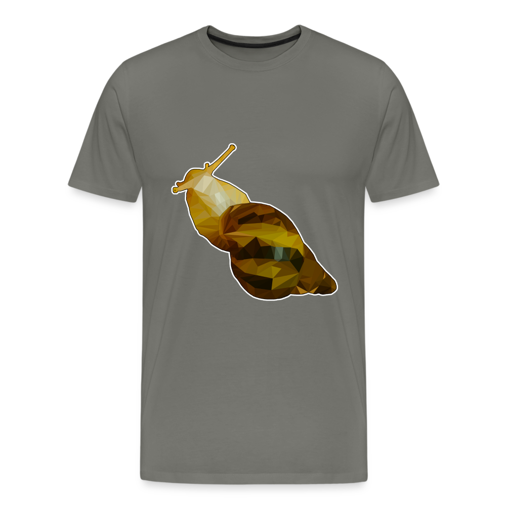 Männer Basic T-Shirt Achatina reticulata - asphalt