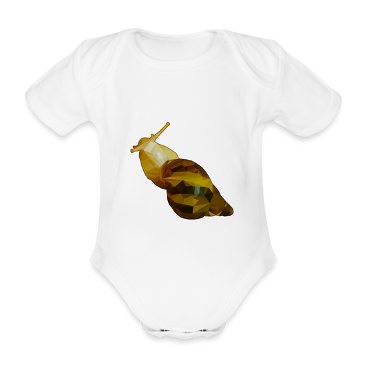 Baby Body kurz Achatina reticulata Low Poly - white