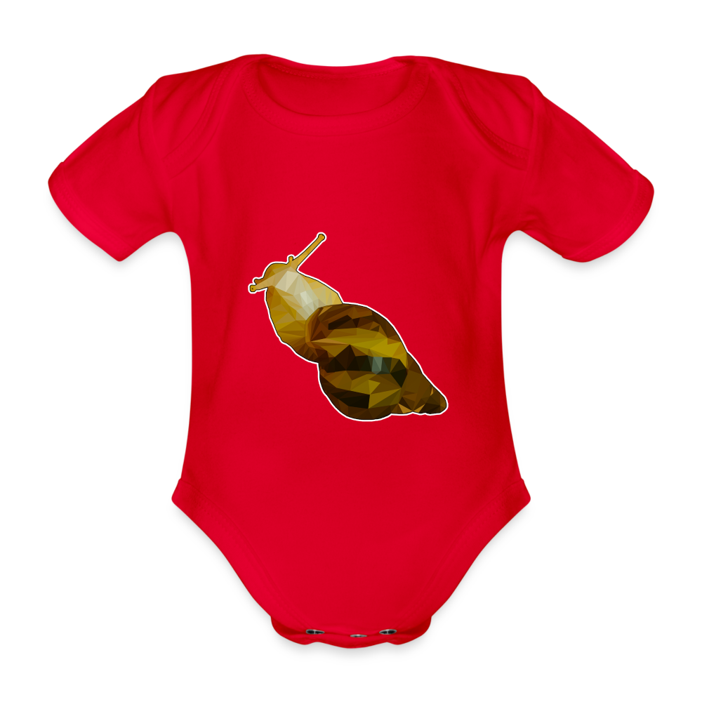 Baby Body kurz Achatina reticulata Low Poly - red