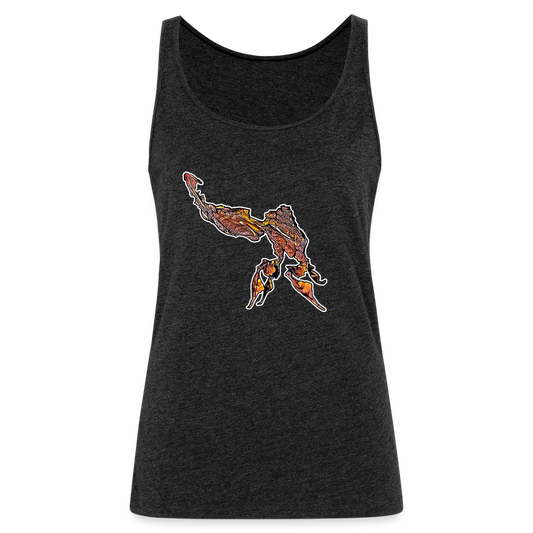Frauen Tank Top Phyllocrania paradoxa male - charcoal grey