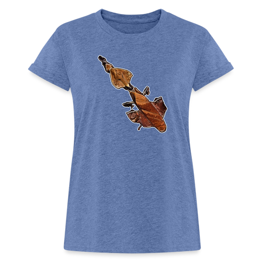 Frauen Oversized T-Shirt Phyllocrania paradoxa female - heather denim