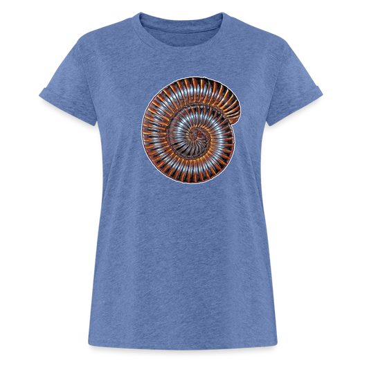 Frauen Oversized T-Shirt Archispirostreptus gigas - heather denim