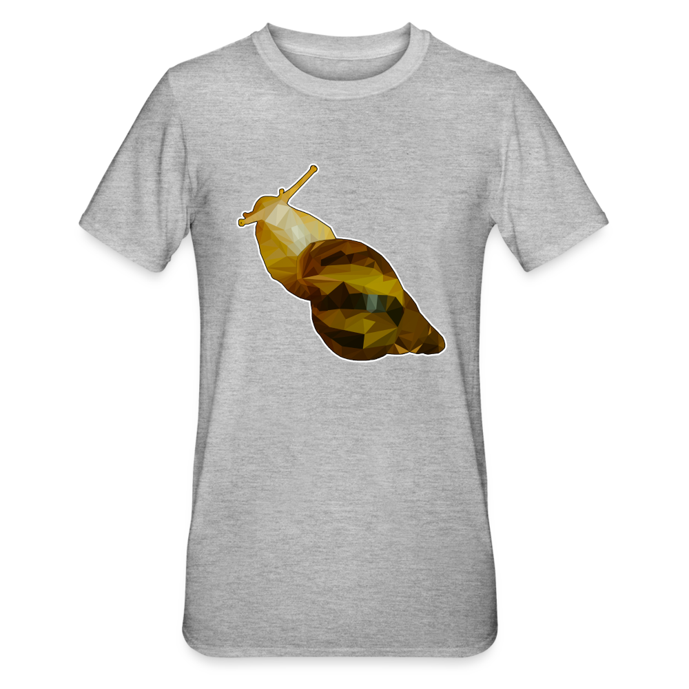 Unisex T-Shirt Achatina reticulata Low Poly - heather grey