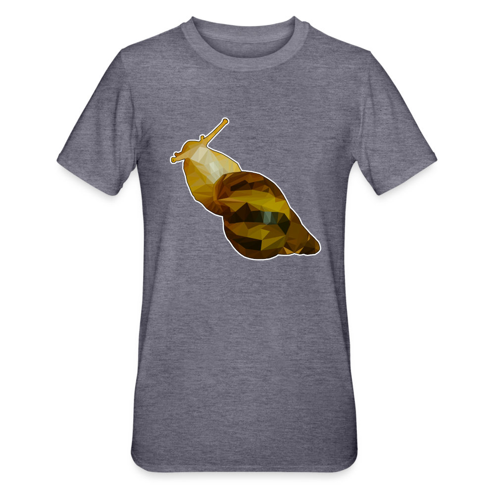Unisex T-Shirt Achatina reticulata Low Poly - heather navy