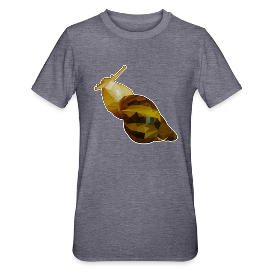 Unisex T-Shirt Achatina reticulata Low Poly - heather navy