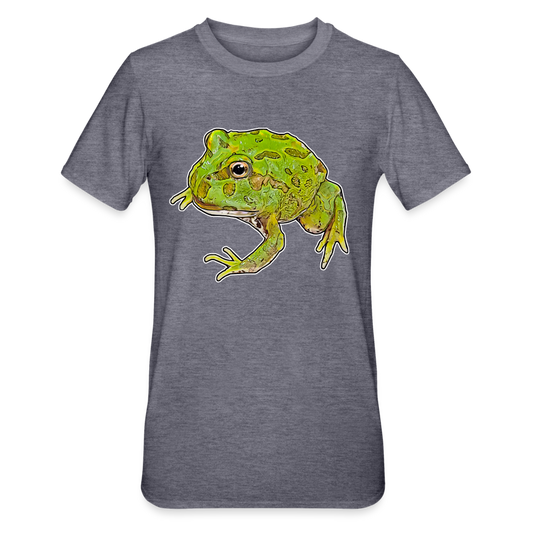 Unisex T-Shirt Ceratophrys cranwelli Peppermint Blue - heather navy