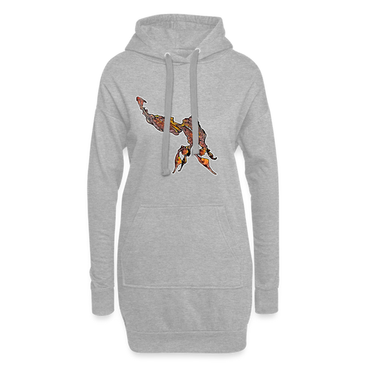 Hoodie-Kleid Phyllocrania paradoxa male - heather grey