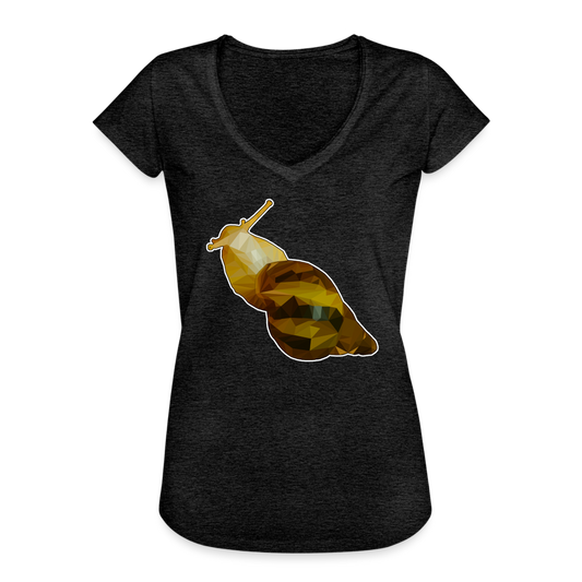 Frauen Vintage T-Shirt Achatina reticulata Low Poly - charcoal grey