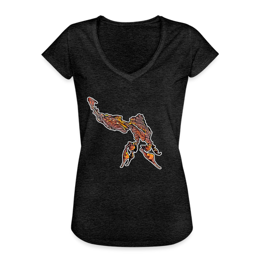 Frauen Vintage T-Shirt Phyllocrania paradoxa male - charcoal grey