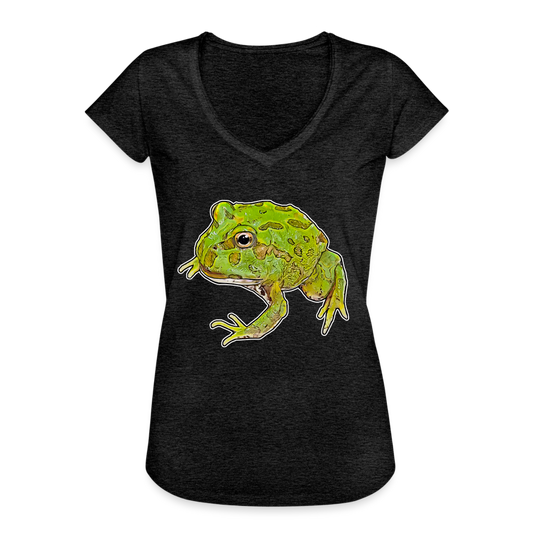 Frauen Vintage T-Shirt Ceratophrys cranwelli Peppermint Blue - charcoal grey