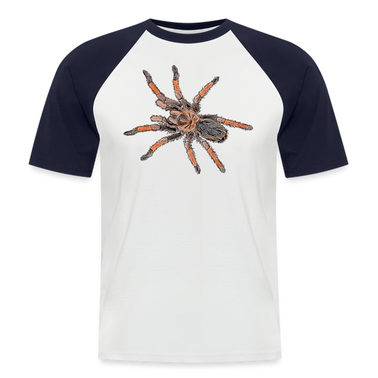 Männer Baseball T-Shirt Brachypelma emilia - white/navy