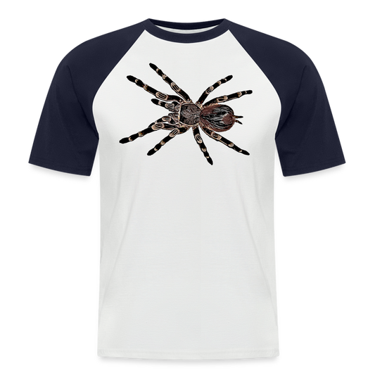 Männer Baseball T-Shirt Acanthoscurria geniculata - white/navy