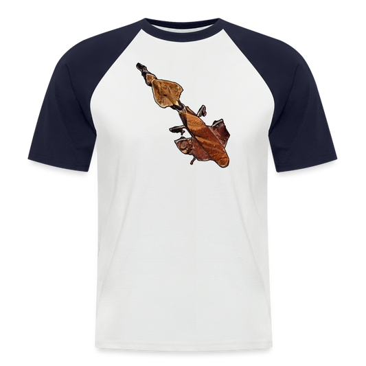 Männer Baseball T-Shirt Phyllocrania paradoxa female - white/navy