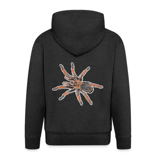 Männer Zip-Hoodie Brachypelma emilia - charcoal grey