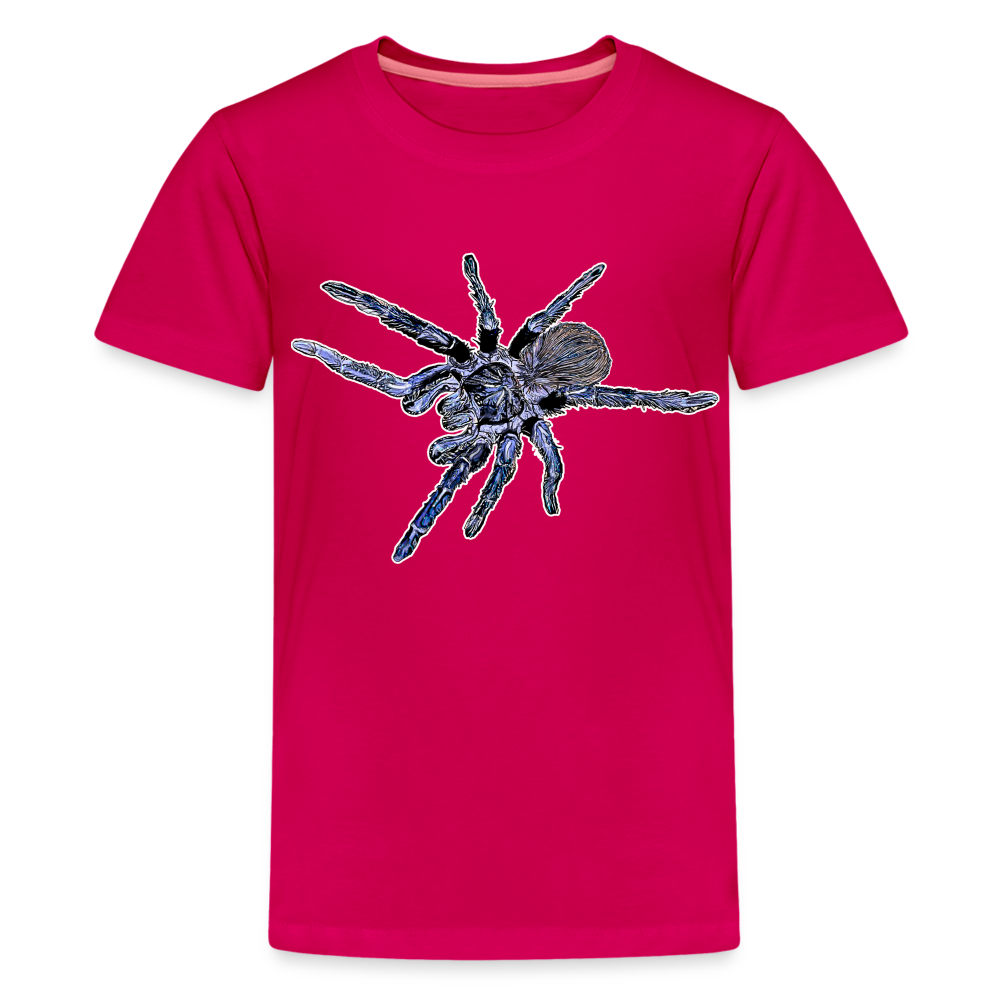 Teenager Basic T-Shirt - dunkles Pink