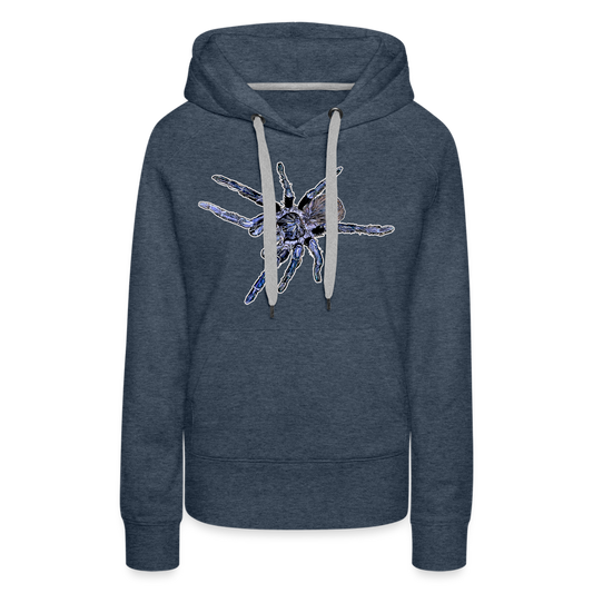 Frauen Hoodie Pterinopelma sazimai - Jeansblau