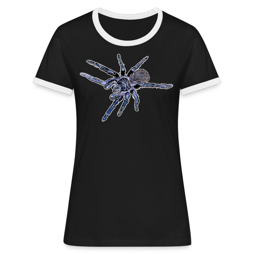 Frauen Kontrast-T-Shirt Pterinopelma sazimai - Schwarz/Weiß