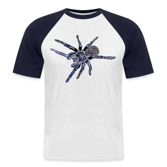 Männer Baseball-T-Shirt Pterinopelma sazimai - Weiß/Navy