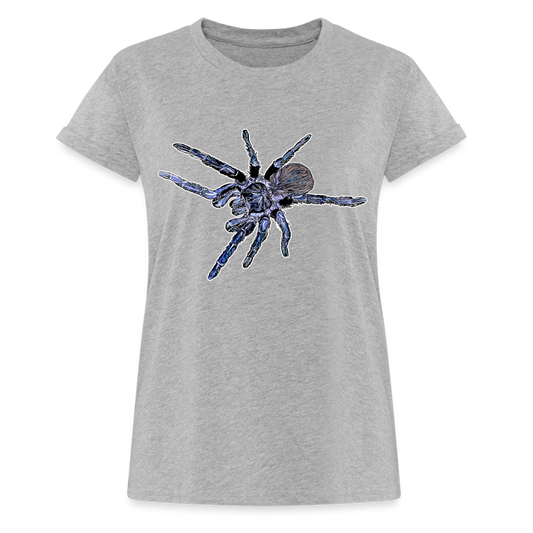 Frauen Oversized T-Shirt Pterinopelma sazimai - Grau meliert