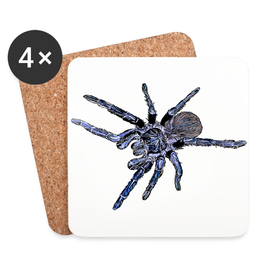 Untersetzer 4er Set Pterinopelma sazimai - weiß