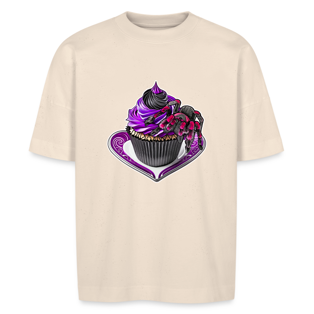 Unisex Stanley & Stella Oversize Bio-T-Shirt Tarantula Cupcake - Naturweiß