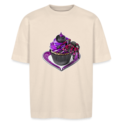 Unisex Stanley & Stella Oversize Bio-T-Shirt Tarantula Cupcake - Naturweiß