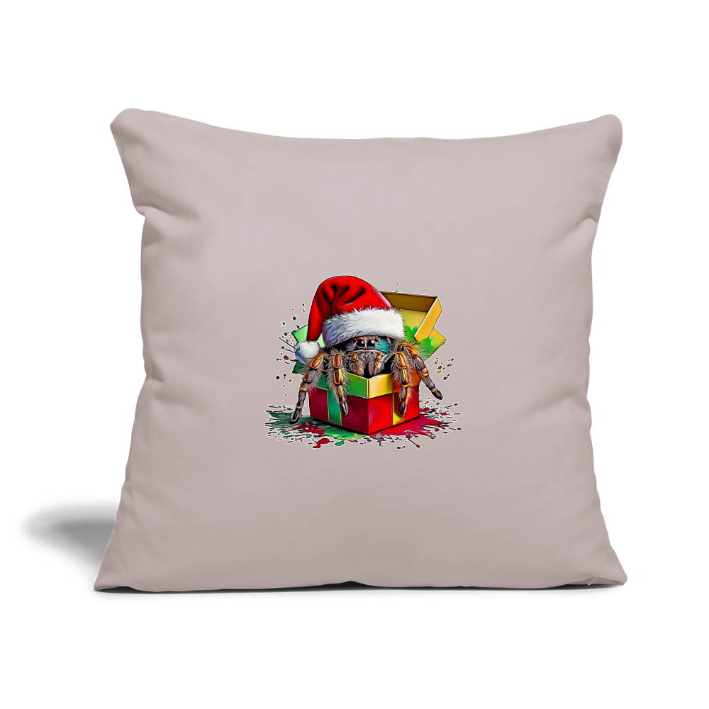 Sofakissenbezug 44 x 44 cm Weihnachtsgeschenk Springspinne - helles Taupe