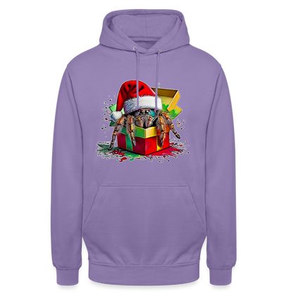 Unisex Hoodie Weihnachtsgeschenk Springspinne - Lavendel