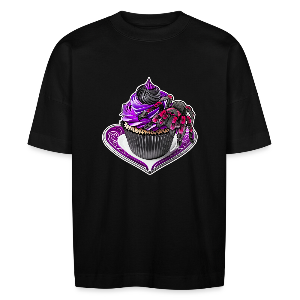 Unisex Stanley & Stella Oversize Bio-T-Shirt Tarantula Cupcake - Schwarz