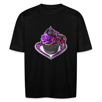 Unisex Stanley & Stella Oversize Bio-T-Shirt Tarantula Cupcake - Schwarz